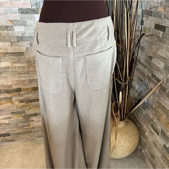 EUC Free People high waisted fleece wide leg pants - Picture 8 of 11
